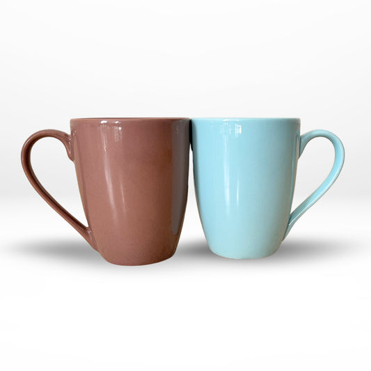 Shyn Nest Blue & Brown Coffee/Tea Mugs | Combo of 2 Coffee Mugs | Ceramic